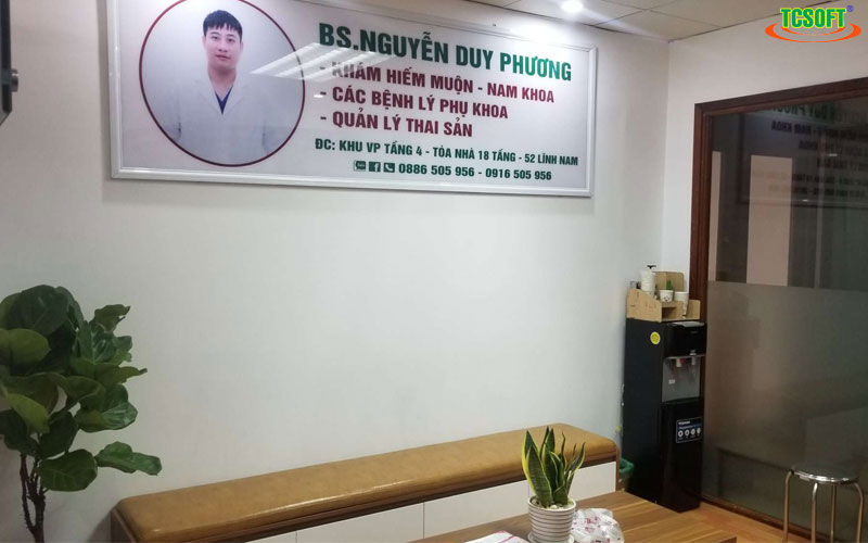 Phần mềm quản lý phòng khám TCSOFT MEDICAL - Phòng khám sản BS.Phương